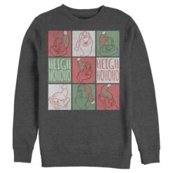 Men's Snow White And The Seven Dwarfs Christmas Heigh Ho Box Sweatshirt