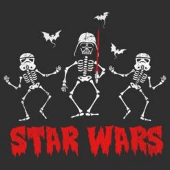 Men's Star Wars Halloween Vader Skeletons T-Shirt -Fifthsun Shirts 18STRW00510A 026 Creep Wars 82 147 swatch