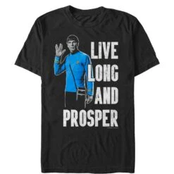 Men's Star Trek: The Original Series Spock Live Long And Prosper Pose T-Shirt