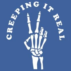 Women's CHIN UP Halloween Creepin' Real Skeleton Racerback Tank Top -Fifthsun Shirts 18VLIN04419A 024 Creeping It Real 82 147 swatch