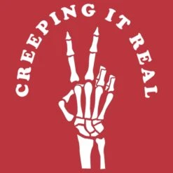 Women's CHIN UP Halloween Creepin' Real Skeleton Racerback Tank Top -Fifthsun Shirts 18VLIN04419A 025 Creeping It Real 82 147 swatch