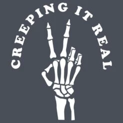 Women's CHIN UP Halloween Creepin' Real Skeleton Racerback Tank Top -Fifthsun Shirts 18VLIN04419A 027 Creeping It Real 82 147 swatch