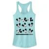 Junior's Mickey & Friends Facial Expressions Racerback Tank Top