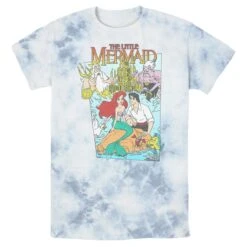 Men's The Little Mermaid Character Poster T-Shirt -Fifthsun Shirts 18prin00243a 047 mermaid cover 112 132 copy
