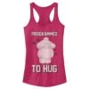 Junior's Big Hero 6 Valentine Baymax Programmed To Hug Racerback Tank Top -Fifthsun Shirts 18pxbh00007a 009 programmed to hug 82 149 copy