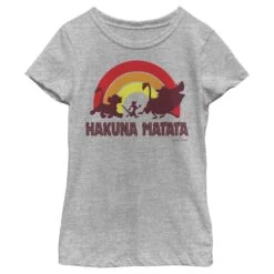 Girl's Lion King Hakuna Matata Rainbow T-Shirt -Fifthsun Shirts 18pxlk00110e 007 hakuna rainbow 17 148 copy