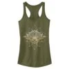 Junior's Lost Gods Gold Lotus Racerback Tank Top