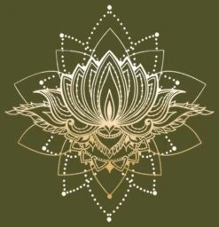 Junior's Lost Gods Gold Lotus Racerback Tank Top -Fifthsun Shirts 18vlin06741a 001 gilded lotus 113 swatch