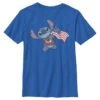 Boy's Lilo & Stitch Tropical American Flag T-Shirt