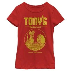 Girl's Lady And The Tramp Tony's Restaurant '55 T-Shirt