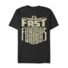Men's Fast & Furious Vintage Title T-Shirt -Fifthsun Shirts 19FAST00037A 001 Shield FF 149