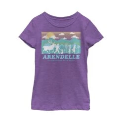 Girl's Frozen 2 Frozen 2 Magical Traveler Silhouette T-Shirt -Fifthsun Shirts 19FRZT00029A 013 Arendelle 137 147