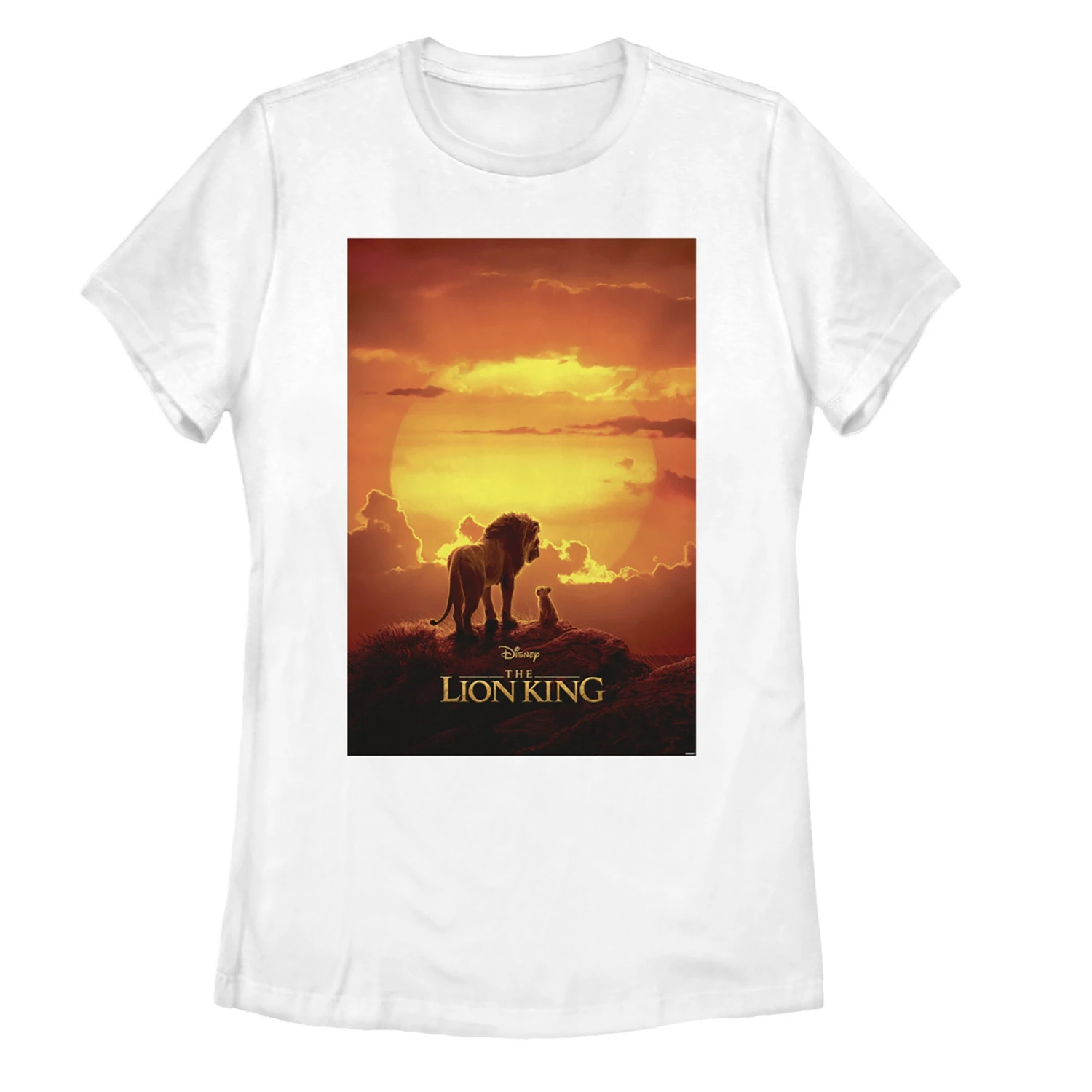 Women's Lion King Pride Rock Movie Poster T-Shirt 4 Women's Lion King Pride Rock Movie Poster T-Shirt - Image 2