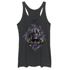 Women's Marvel Avengers: Endgame Thanos Inkblot Frame Racerback Tank Top