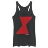 Women's Marvel Black Widow Bold Hourglass Racerback Tank Top