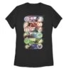 Women's Marvel Avengers: Endgame Hero Swipe Button T-Shirt -Fifthsun Shirts 19MARL00111A 004 Avengers Group Badge 140