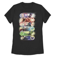 Women's Marvel Avengers: Endgame Hero Swipe Button T-Shirt