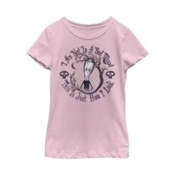Girl's Addams Family Wednesday Bad Mood T-Shirt