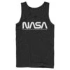 Men's NASA Text Simple Logo Tank Top