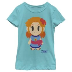 Girl's Nintendo Legend Of Zelda Link's Awakening Marin Avatar T-Shirt -Fifthsun Shirts 19NNTD00463A 008 Zelda Avatar Color 148 147 5