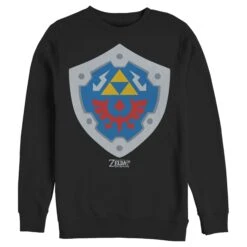 Men's Nintendo Legend Of Zelda Link's Awakening Hylian Shield Sweatshirt -Fifthsun Shirts 19NNTD00468A 010 Hylian Shield 148 147