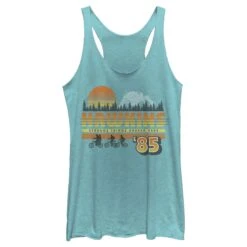 Women's Stranger Things Retro Hawkins Bikers Racerback Tank Top