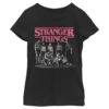 Girl's Stranger Things Title Logo Faded T-Shirt