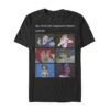 Men's Disney Princesses Dramatic Person Squares T-Shirt