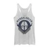 Women's Star Wars: The Mandalorian Warrior Emblem Racerback Tank Top -Fifthsun Shirts 19STMD00018A 004 Mandalorian Crest 54