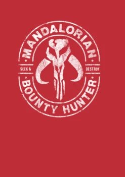 Men's Star Wars: The Mandalorian Seek & Destroy Stamp T-Shirt -Fifthsun Shirts 19STMD00024B 046 Gun for Hire 52 149 swatch