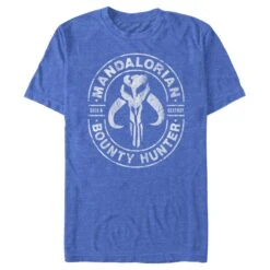 Men's Star Wars: The Mandalorian Seek & Destroy Stamp T-Shirt -Fifthsun Shirts 19STMD00024B 047 Gun for Hire 52 149 copy