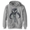 Boy's Star Wars: The Mandalorian Mythosaur Skull Logo Pull Over Hoodie 2 Boy's Star Wars: The Mandalorian Mythosaur Skull Logo Pull Over Hoodie -Fifthsun Shirts 19STMD00042A 012 Simple Symbol 141 100