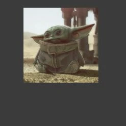 Men's Star Wars: The Mandalorian The Child Square Frame Pull Over Hoodie -Fifthsun Shirts 19STMD00087A 015 Tiny Green 54 149 swatch