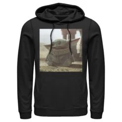 Men's Star Wars: The Mandalorian The Child Square Frame Pull Over Hoodie -Fifthsun Shirts 19STMD00087A 016 Tiny Green 54 149 6