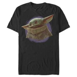 Men's Star Wars: The Mandalorian The Child Circle Halo T-Shirt