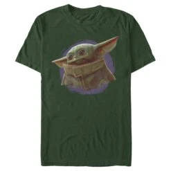 Men's Star Wars: The Mandalorian The Child Circle Halo T-Shirt -Fifthsun Shirts 19STMD00089A 012 Orange Ball 54 149 6