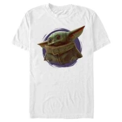 Men's Star Wars: The Mandalorian The Child Circle Halo T-Shirt -Fifthsun Shirts 19STMD00089A 014 Orange Ball 54 149 6