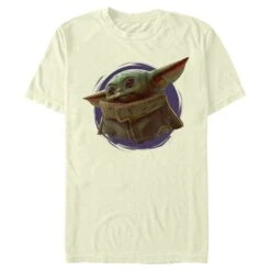 Men's Star Wars: The Mandalorian The Child Circle Halo T-Shirt -Fifthsun Shirts 19STMD00089A 016 Orange Ball 54 149 6
