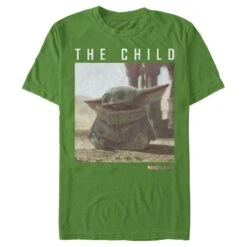 Men's Star Wars: The Mandalorian The Child Frame T-Shirt -Fifthsun Shirts 19STMD00090A 006 Green Child 54 149 6