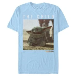 Men's Star Wars: The Mandalorian The Child Frame T-Shirt -Fifthsun Shirts 19STMD00090A 009 Green Child 54 149 6