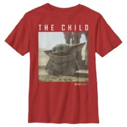 Boy's Star Wars: The Mandalorian The Child Frame T-Shirt -Fifthsun Shirts 19STMD00090A 039 Green Child 54 149 5
