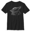 Boy's Star Wars: The Mandalorian The Child Shadow T-Shirt -Fifthsun Shirts 19STMD00091A 007 Green Grey 54 100