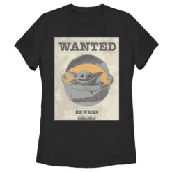 Women's Star Wars: The Mandalorian The Child Wanted Sign T-Shirt