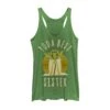 Women's Star Wars Yoda Best Sister Cartoon Racerback Tank Top