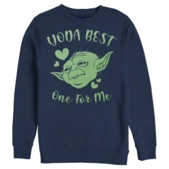 Men's Star Wars Valentine's Day Yoda Best One For Me Sweatshirt