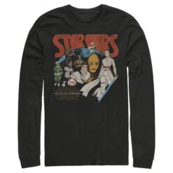 Men's Star Wars: The Rise Of Skywalker Retro Collage Long Sleeve Shirt