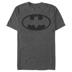Men's Batman Dark Night Logo T-Shirt -Fifthsun Shirts 19WBBM00004A 012 Basic Logo Outline 141 148 6