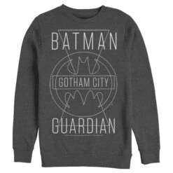 Men's Batman Gotham City Guardian Sweatshirt -Fifthsun Shirts 19WBBM00320A 019 Batman Triangles 54 148