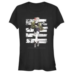 Junior's Birds Of Prey Harley Quinn Comic Pose T-Shirt