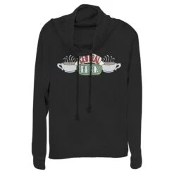 Junior's Friends Classic Central Perk Logo Cowl Neck Sweatshirt